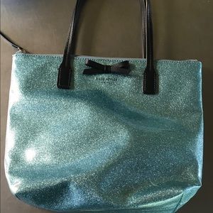 Kate Spade Mavis street Lakesedge Blue PVC Tote!!